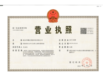 PA尊龙凯时智能科技营业执照