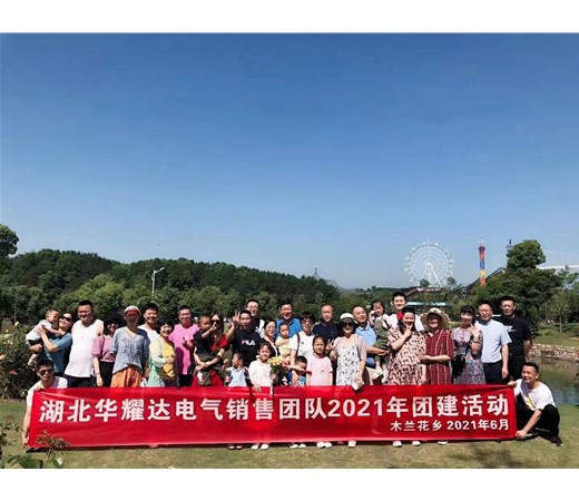 湖北PA尊龙凯时电气有限公司2021年木兰花乡团建